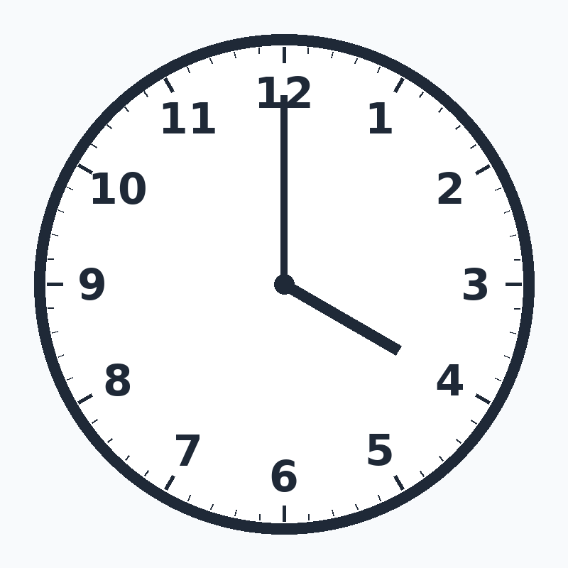 4 o clock