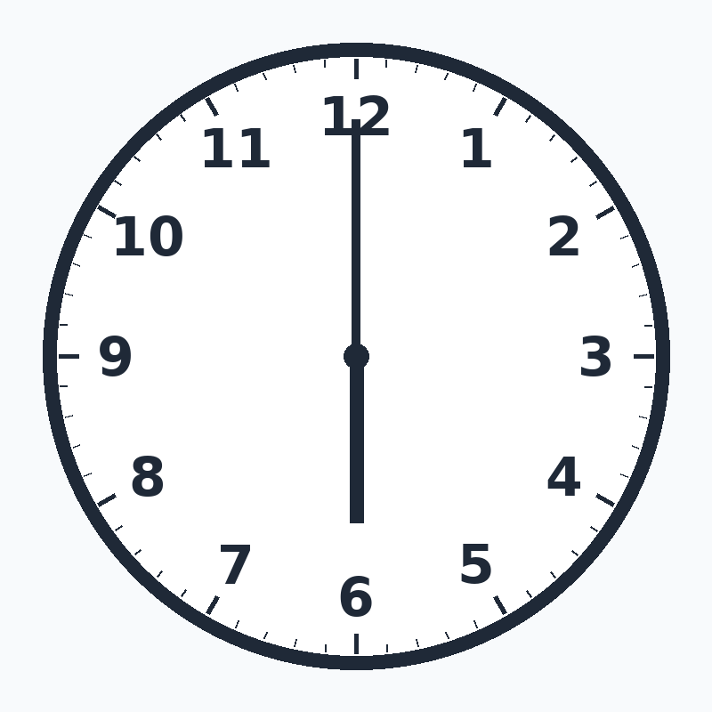 6 o clock