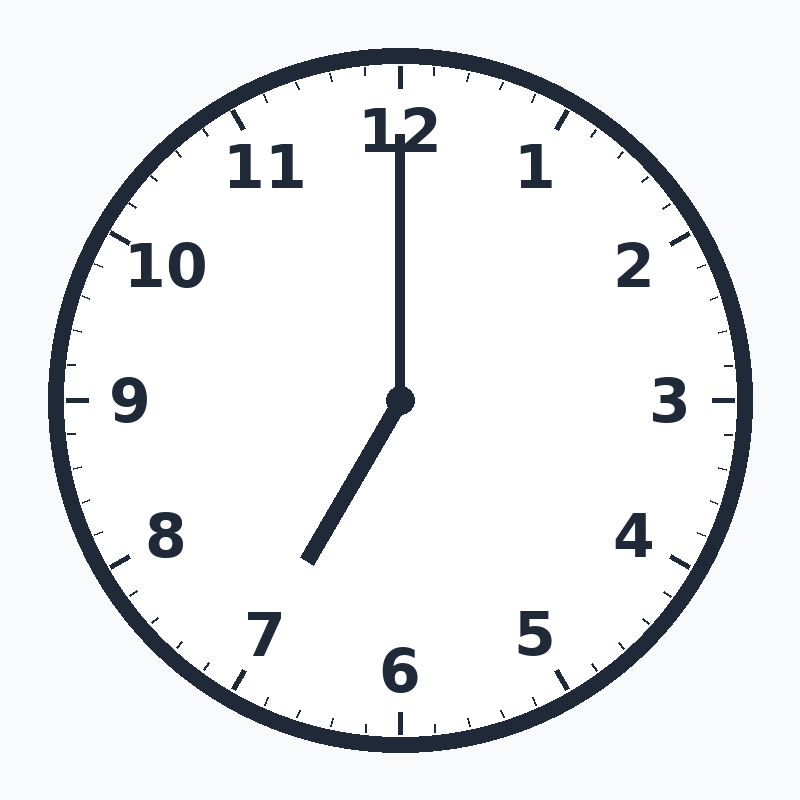7 o clock