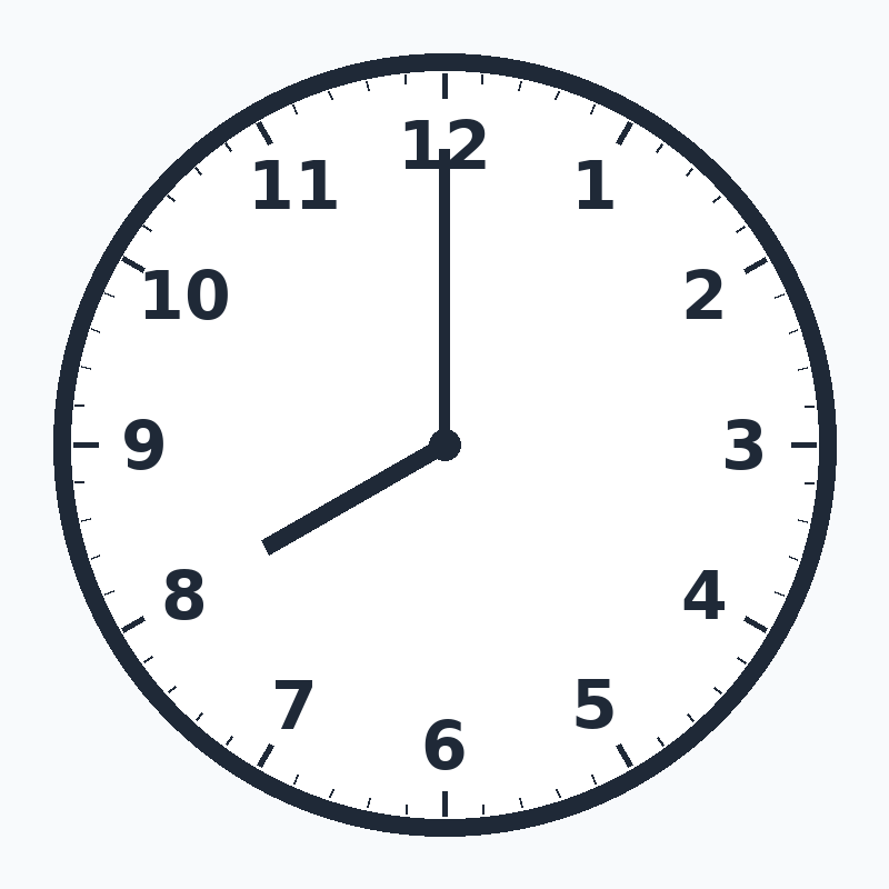 8 o clock