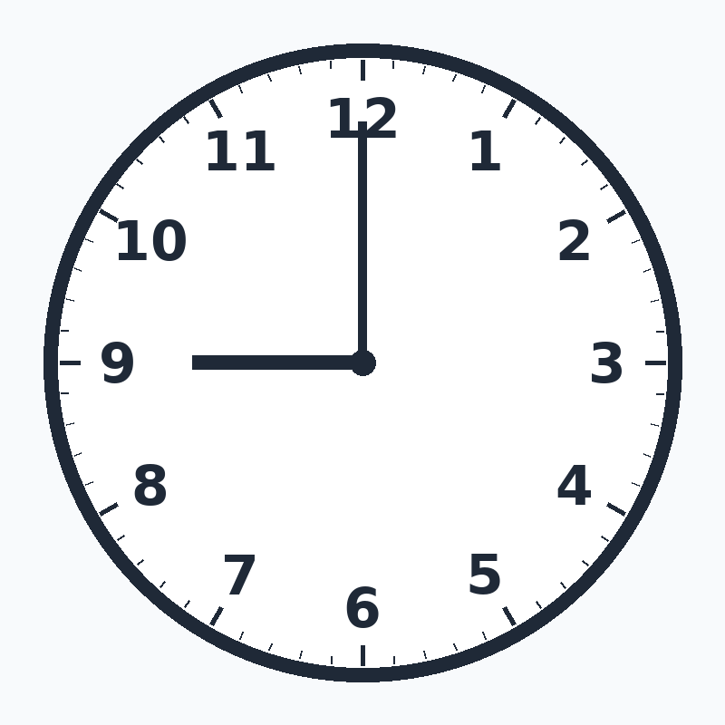 9 o clock