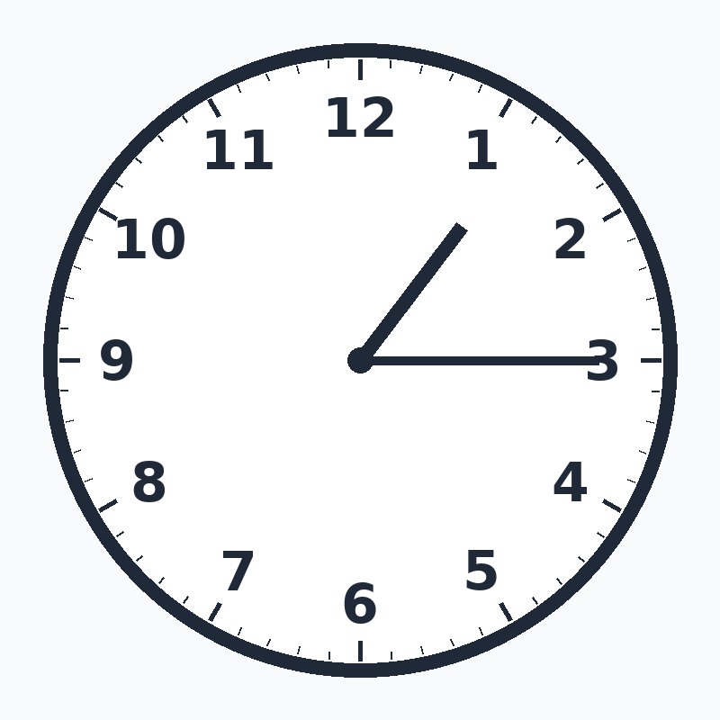 quarter past one
